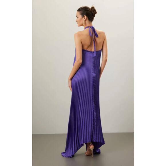 L'IDÉE Déesse Gown in Purple Size 6 - Picture 3 of 11